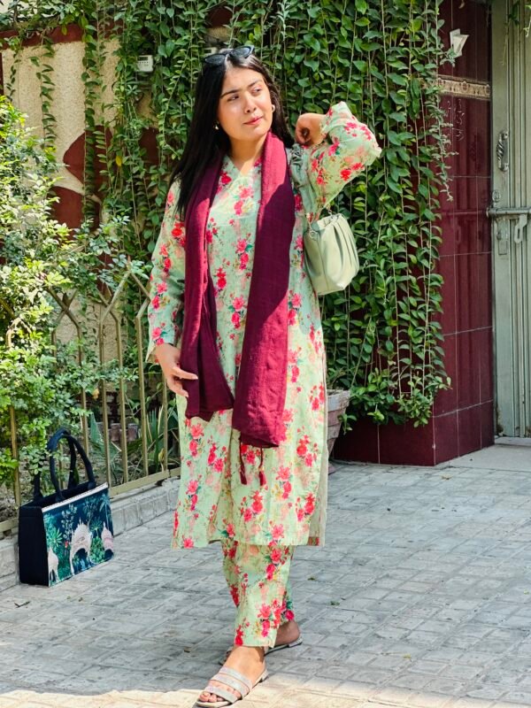 Bana Doria Printed Lawn with Trouser - Image 3