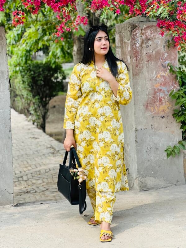Bana Doria Printed Lawn with Trouser - Image 3